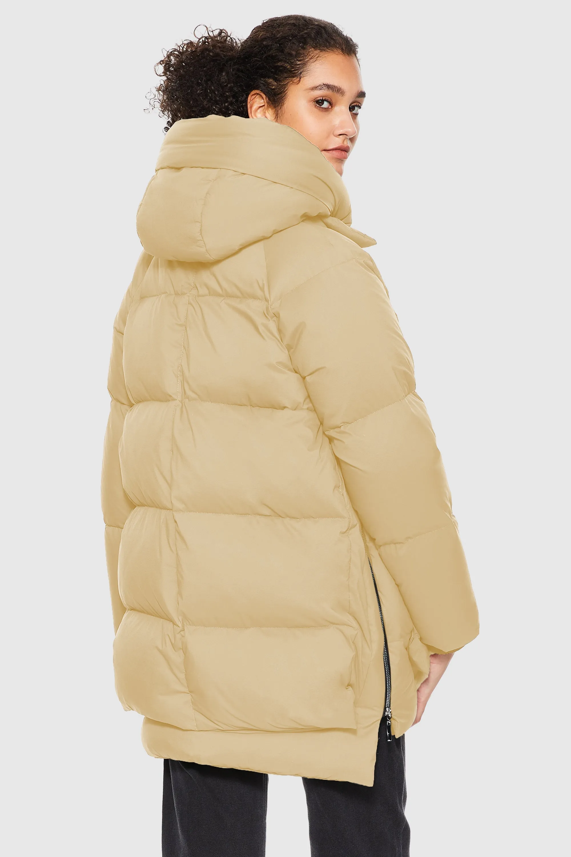 092 Thickened Hooded Puffer Jacket