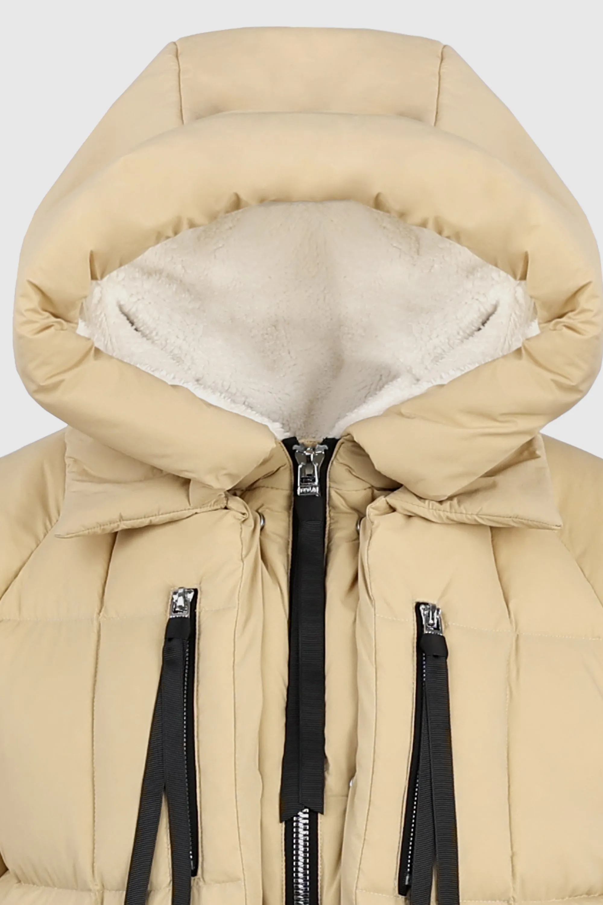 092 Thickened Hooded Puffer Jacket