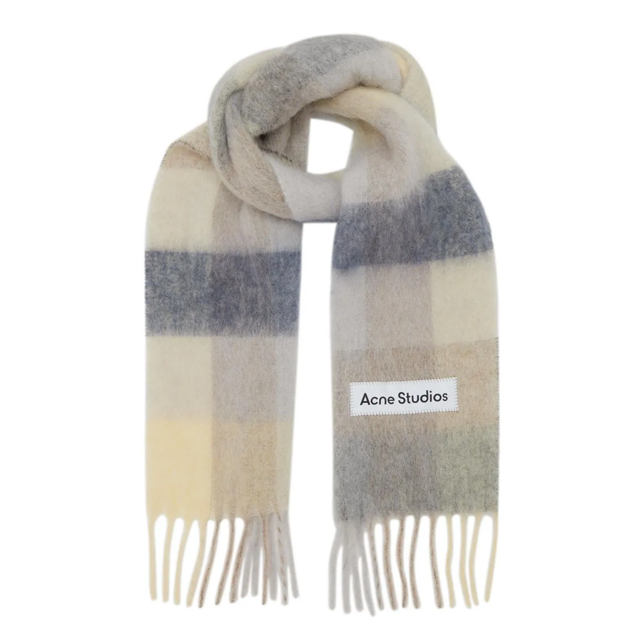 ACNE STUDIOS The Sustainable Edit Vally Check Scarf - VanillaBeigeLavender