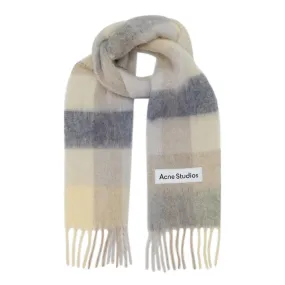 ACNE STUDIOS The Sustainable Edit Vally Check Scarf - VanillaBeigeLavender