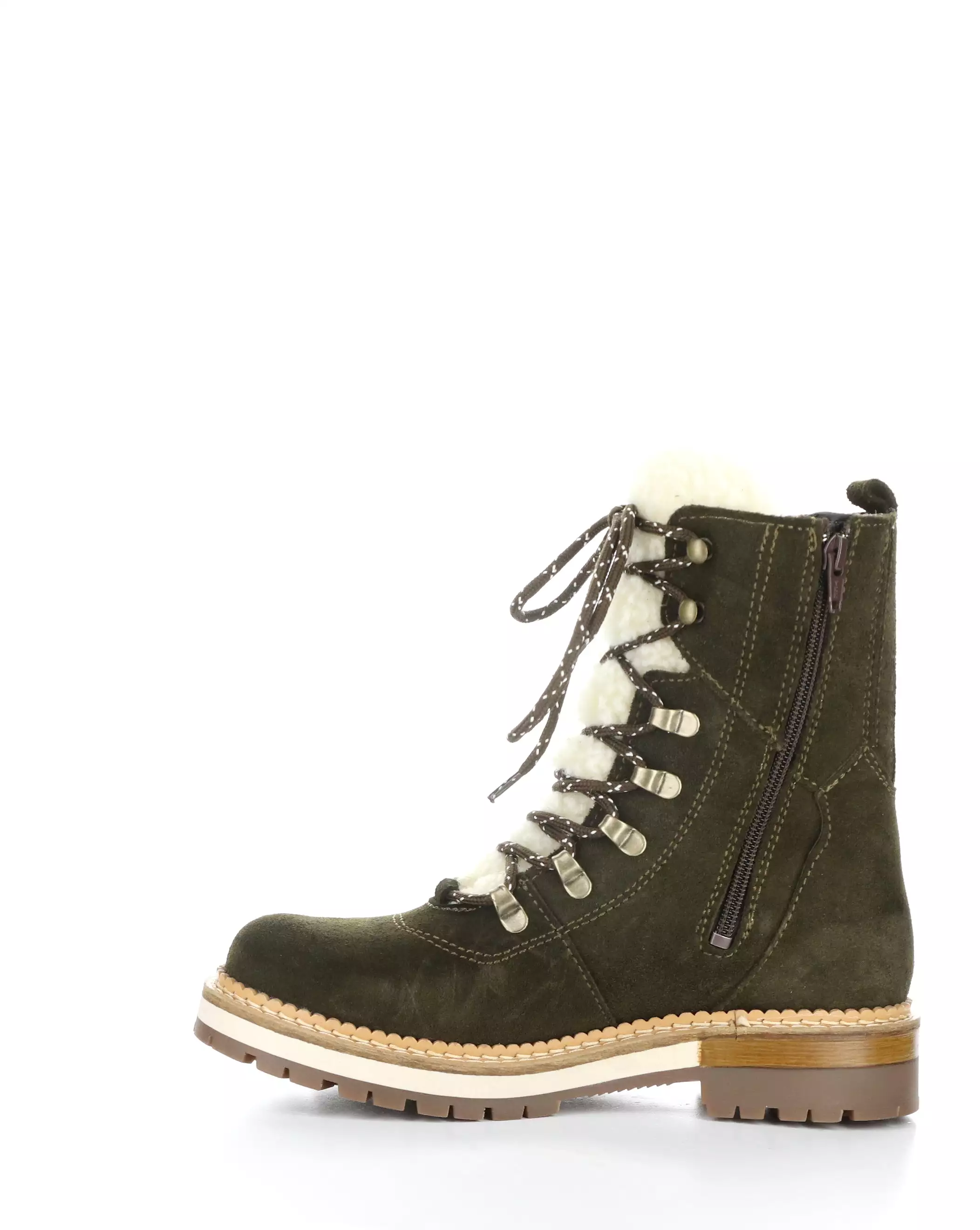 ADA OLIVE Round Toe Boots