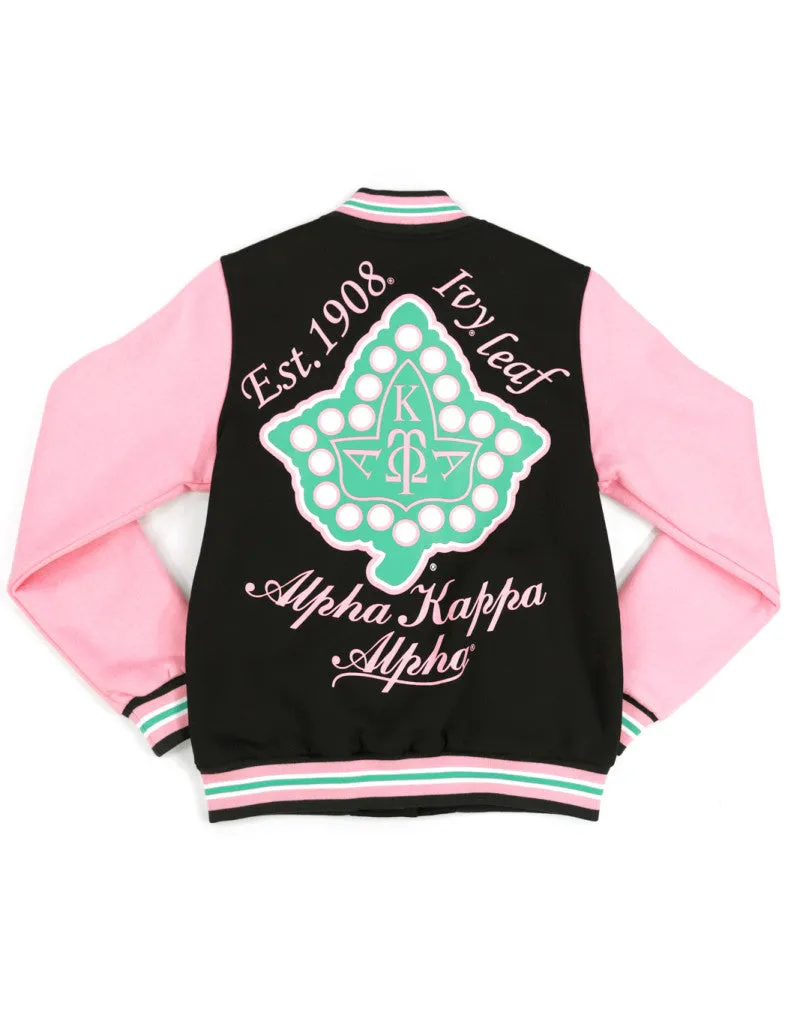 AKA Fleece Varsity Jacket