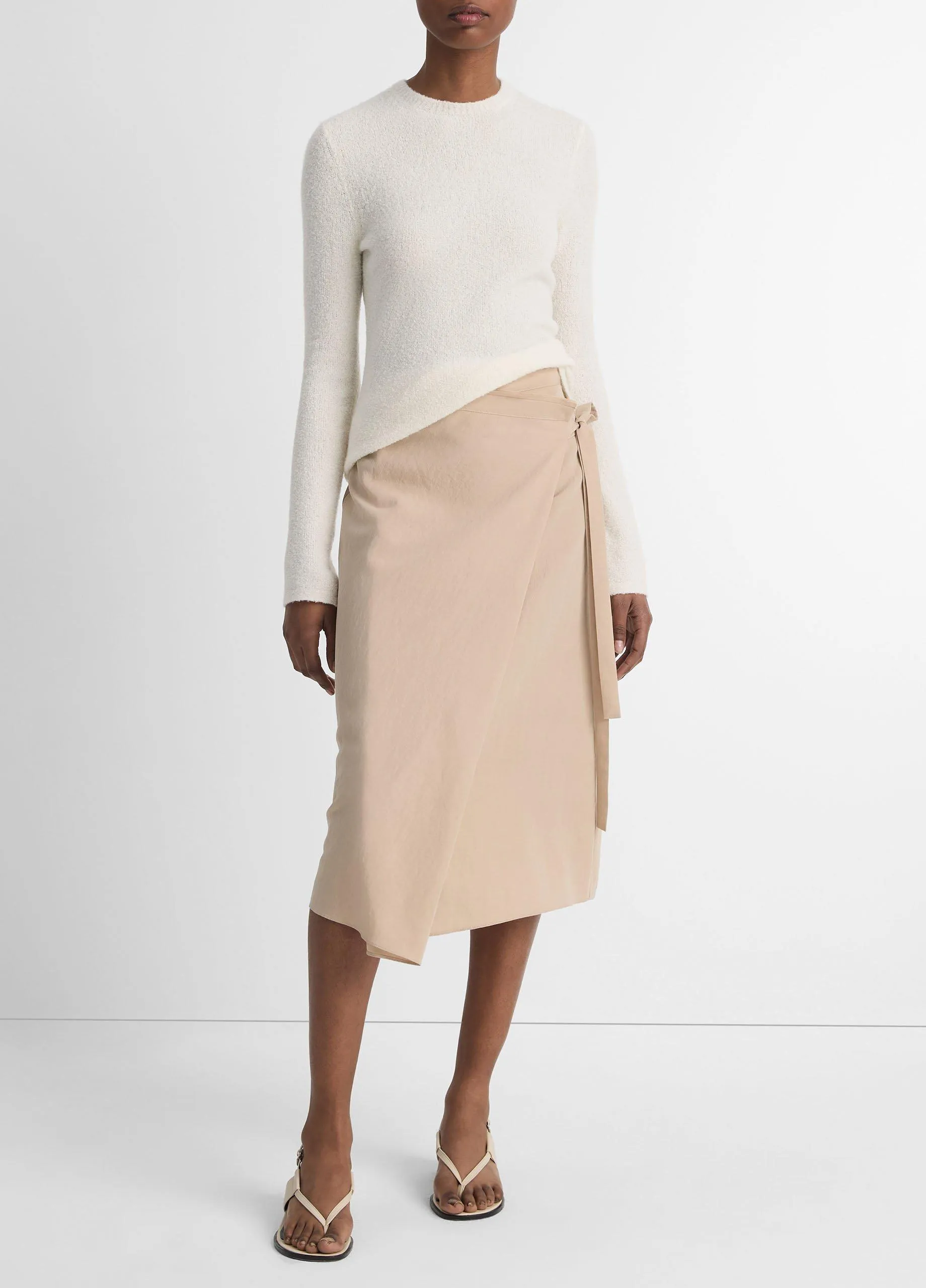 Asymmetric Wrap Skirt