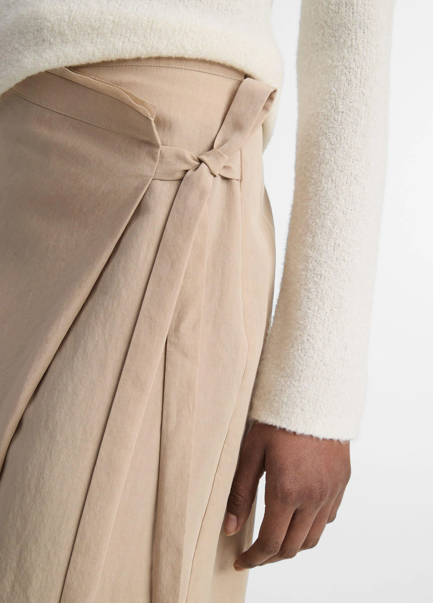 Asymmetric Wrap Skirt