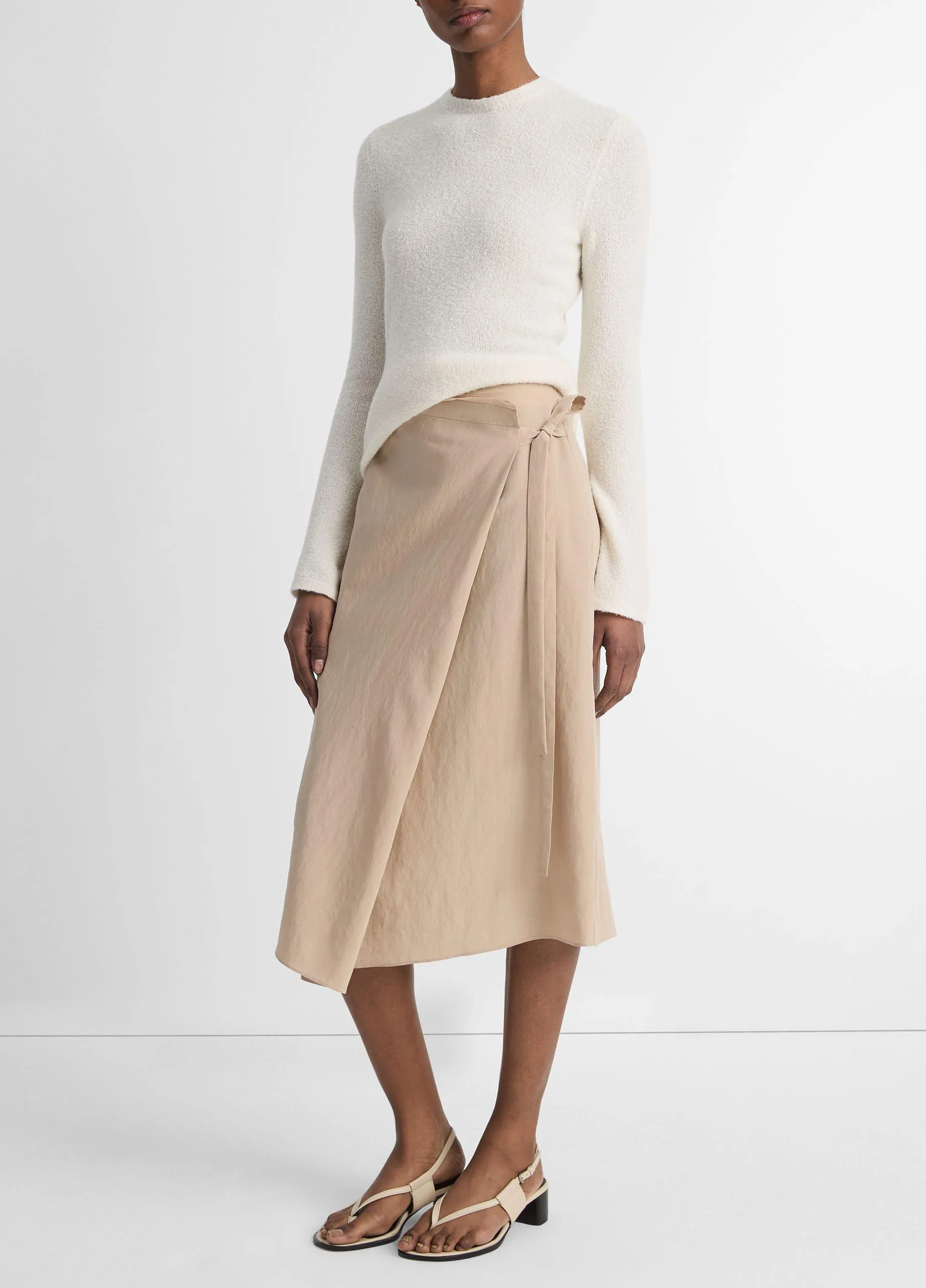 Asymmetric Wrap Skirt