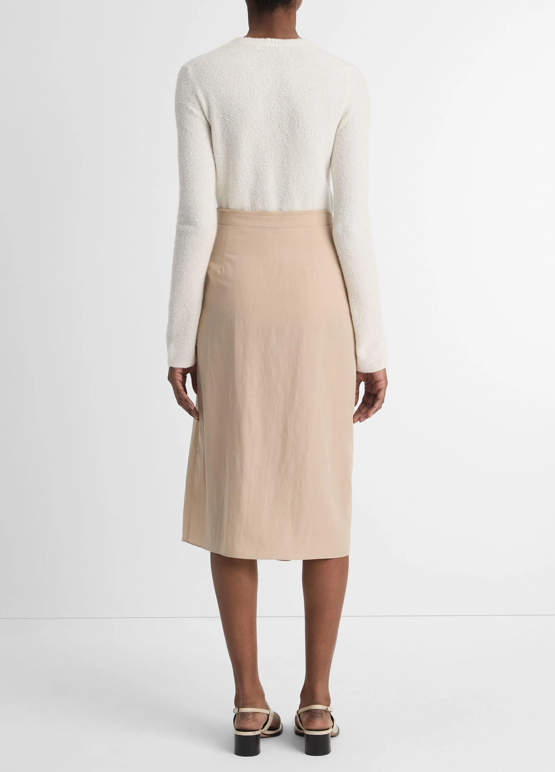 Asymmetric Wrap Skirt