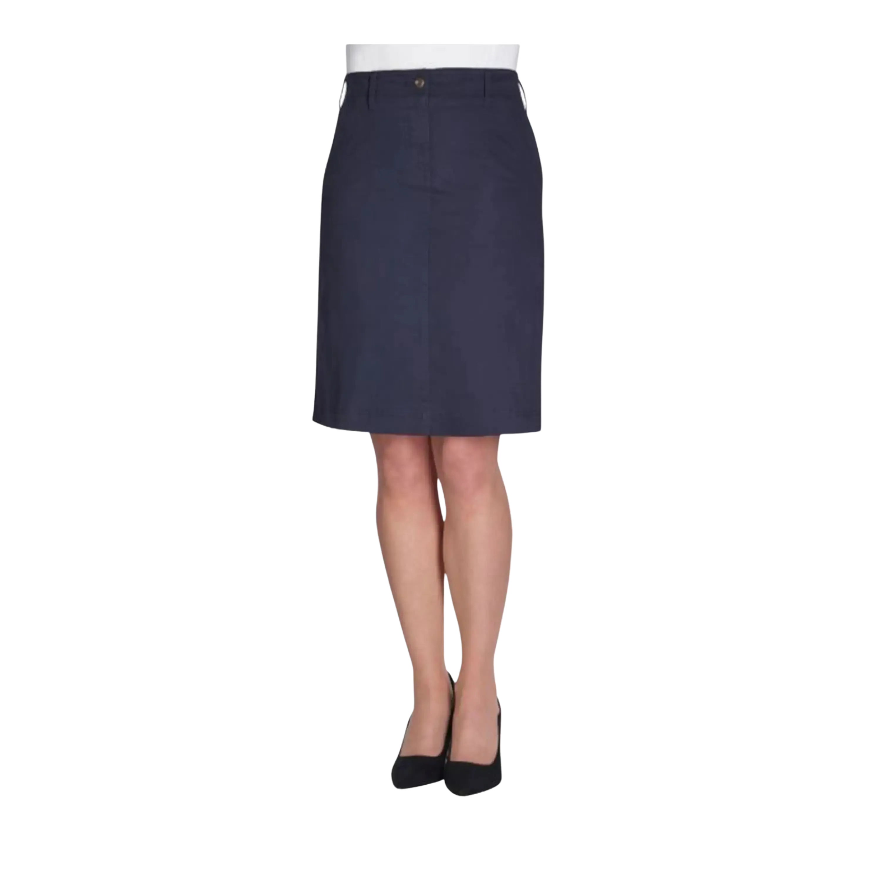 Austin Chino Skirt in Navy