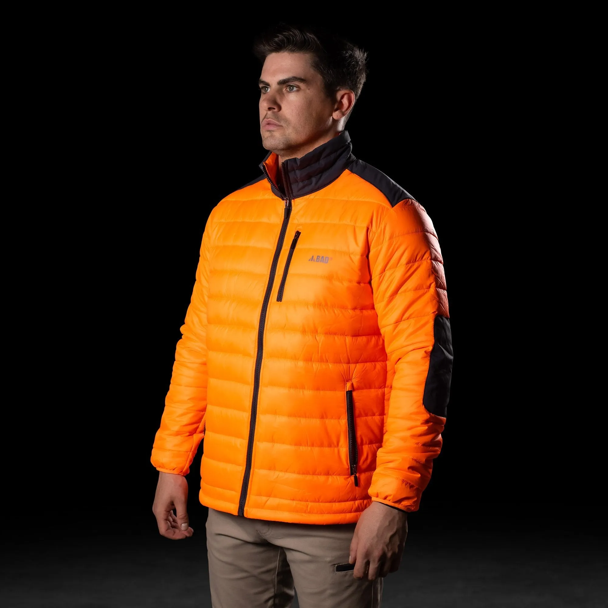 BAD HI-VIS DOWN PUFFER JACKET