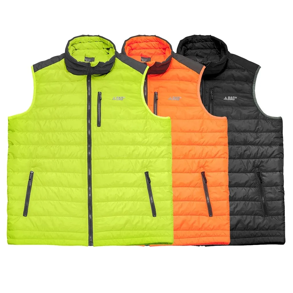 BAD HI-VIS DOWN PUFFER VEST