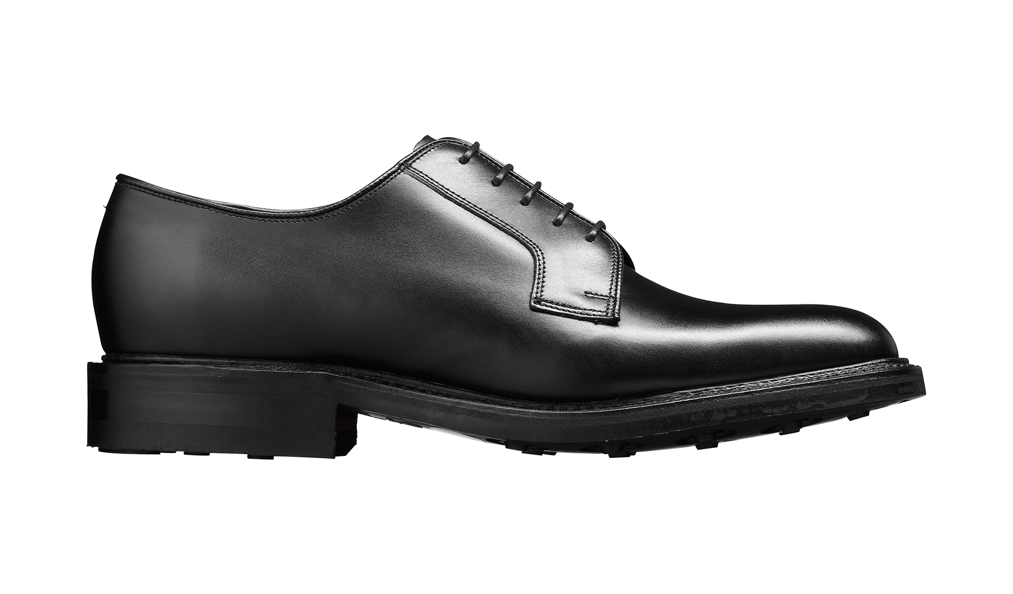 Barker Nairn Derby Calf Leather Shoe-  Black Calf