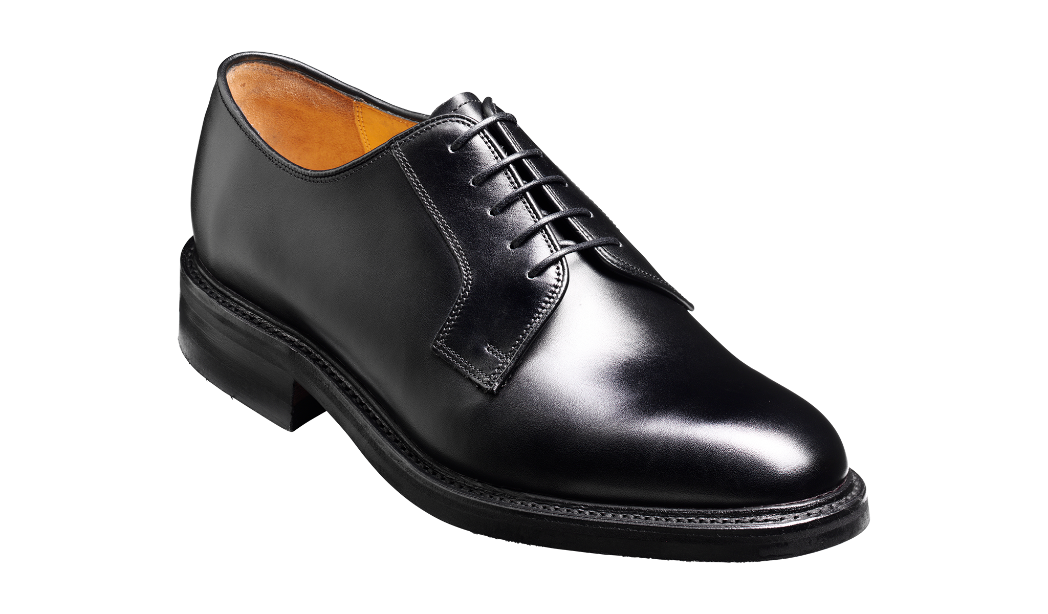 Barker Nairn Derby Calf Leather Shoe-  Black Calf