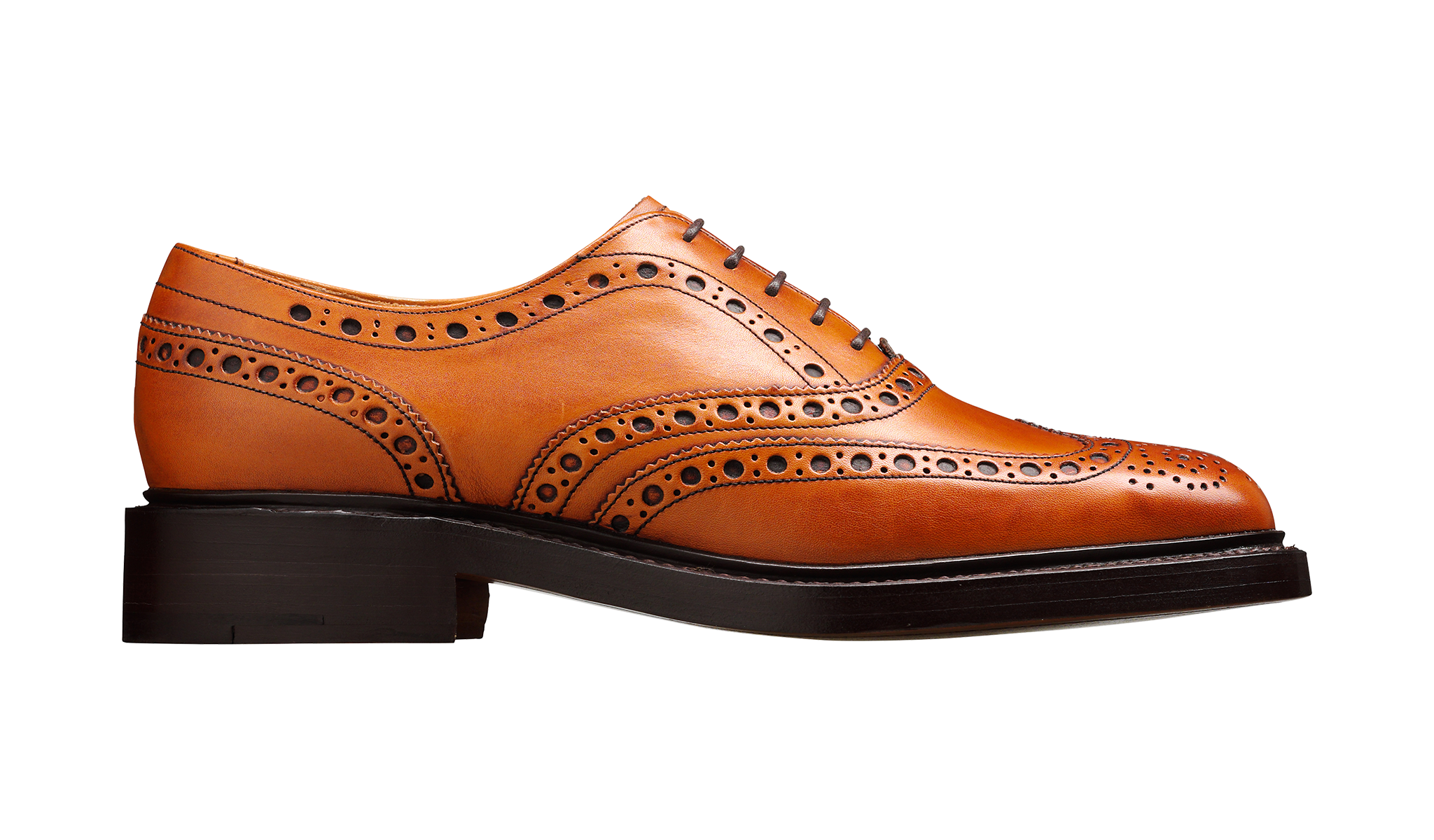 Barker Westfield  Full Brogue Calf Leather Shoe-  Cedar Calf