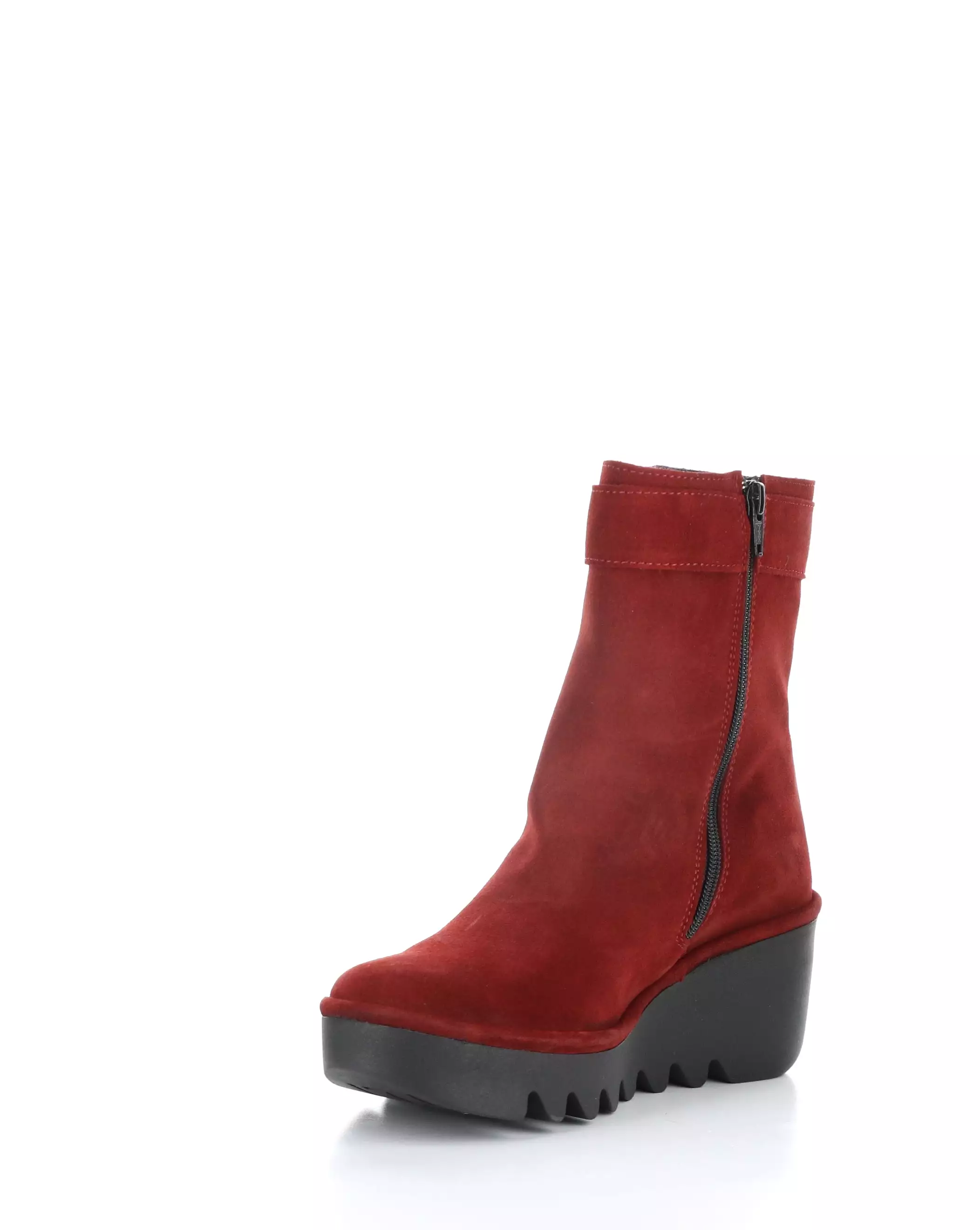 BEPP396FLY 013 RED Round Toe Boots