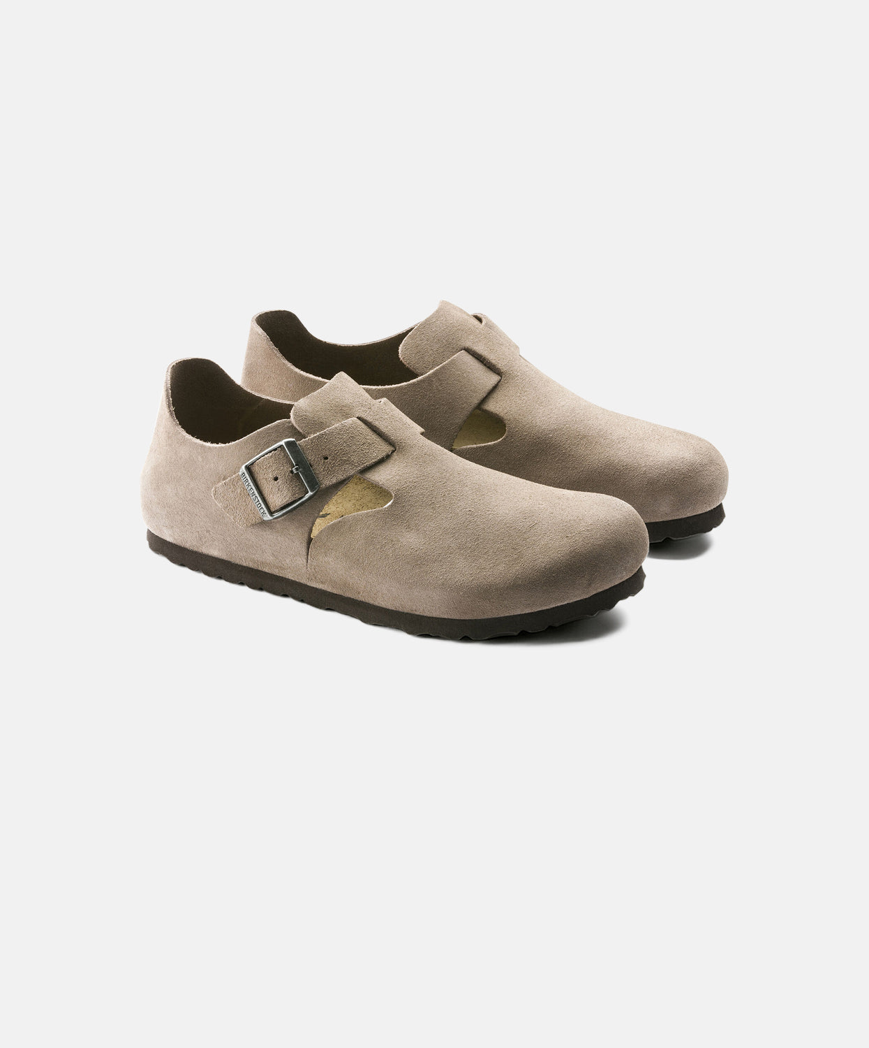 Birkenstock London Suede Leather Taupe Shoes