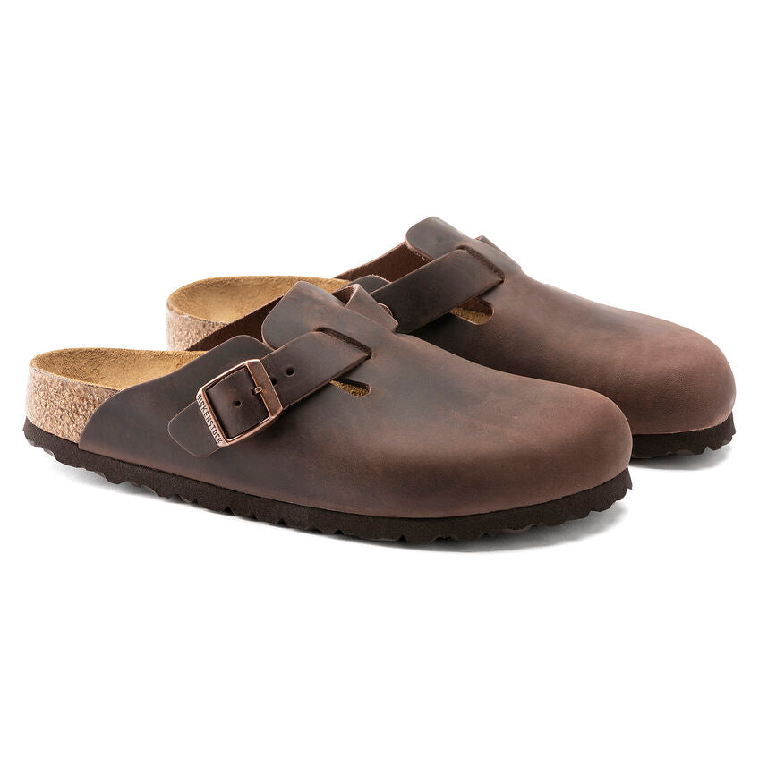 Birkenstock Men's Boston Oiled Leather (Habana - Wide Fit)