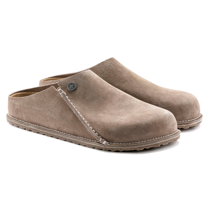 BIRKENSTOCK Men's Zermatt Premium Suede Leather (Gray Taupe - Wide Fit)