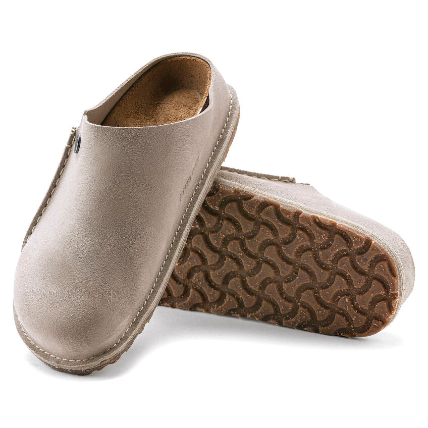 Birkenstock Men's Zermatt Premium Suede Leather (Stone Coin - Regular fit)