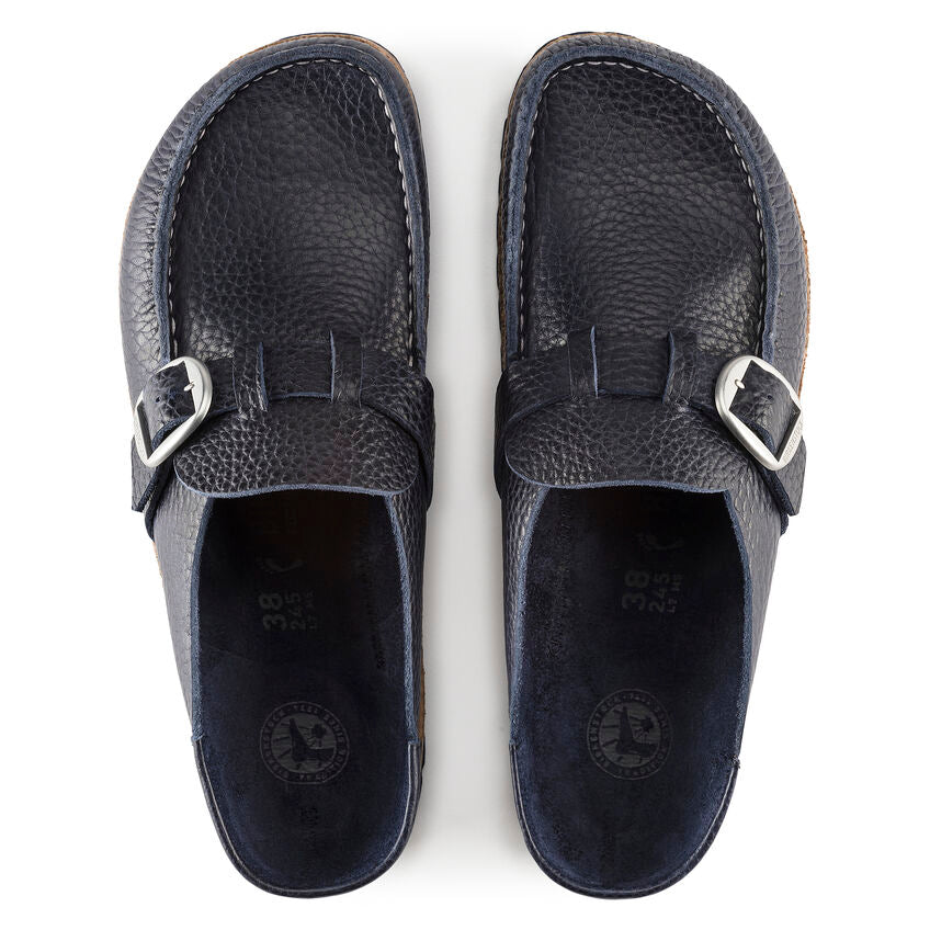 Birkenstock Women's Buckley Natural Leather (Navy - Narrow Fit)