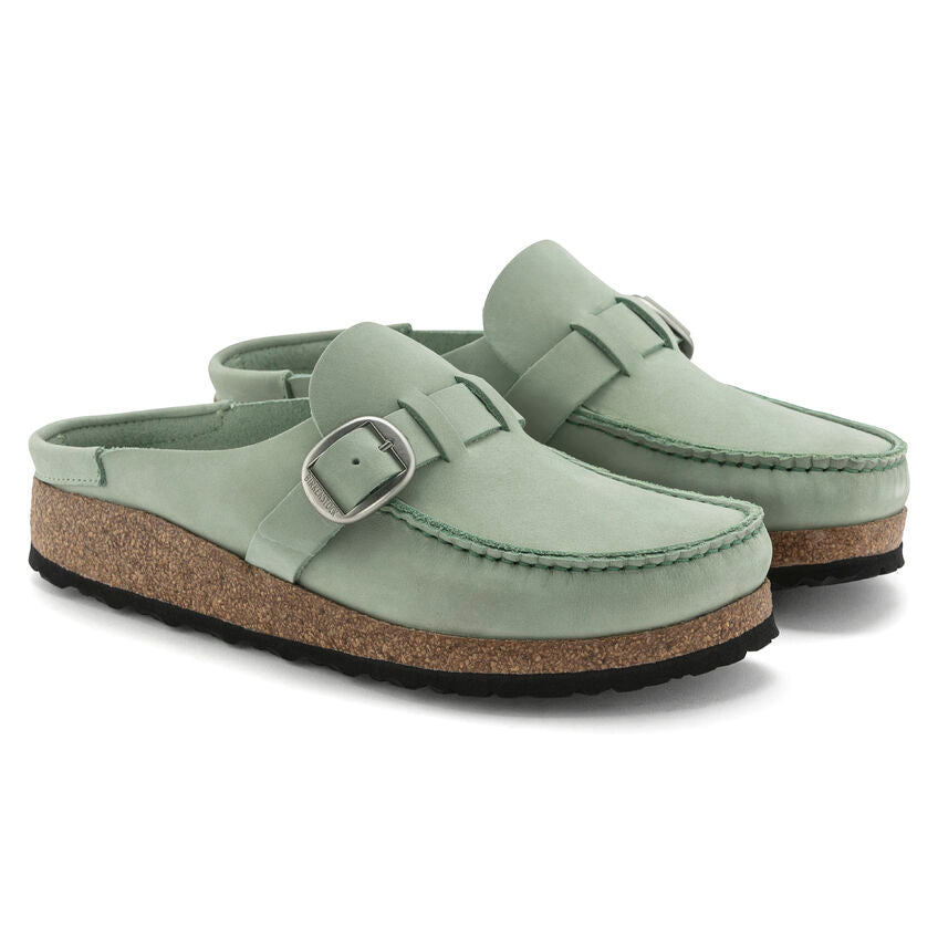 Birkenstock Women's Buckley Nubuck Leather (Matcha - Narrow Fit)