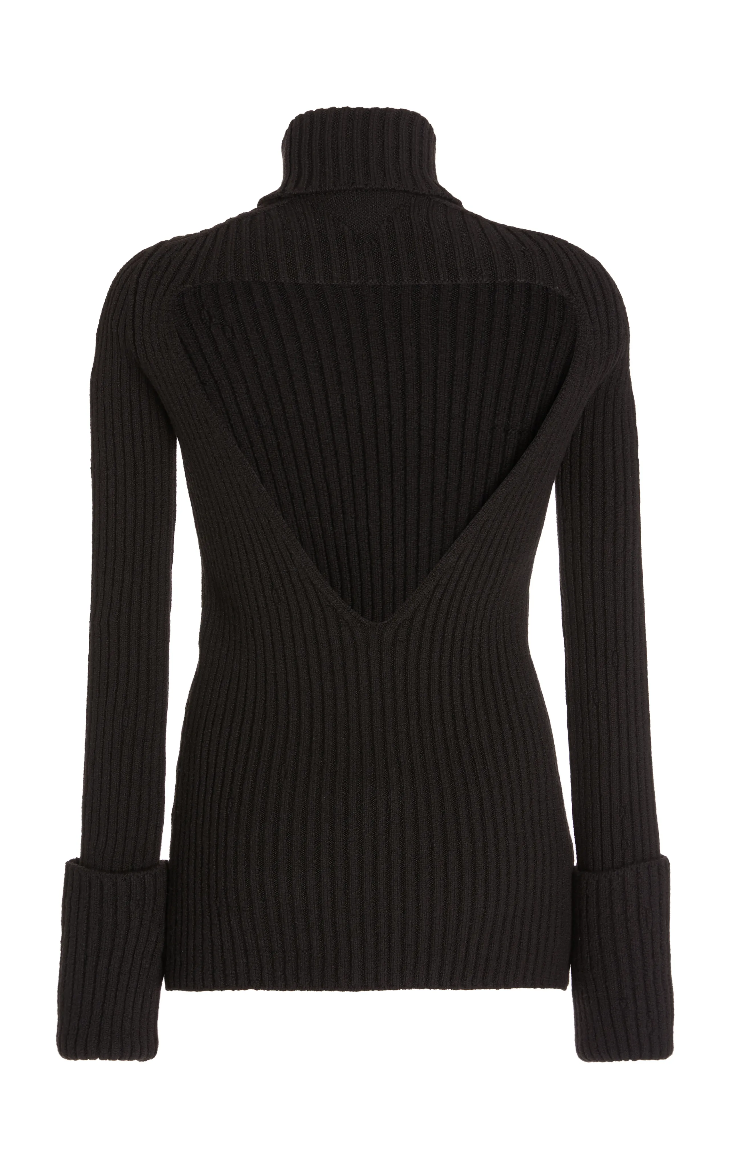 Bottega Veneta Ribbed-Knit Wool Turtleneck Sweater