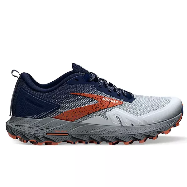 Brooks Men's Cascadia 17 Blue/Navy/Firecracker