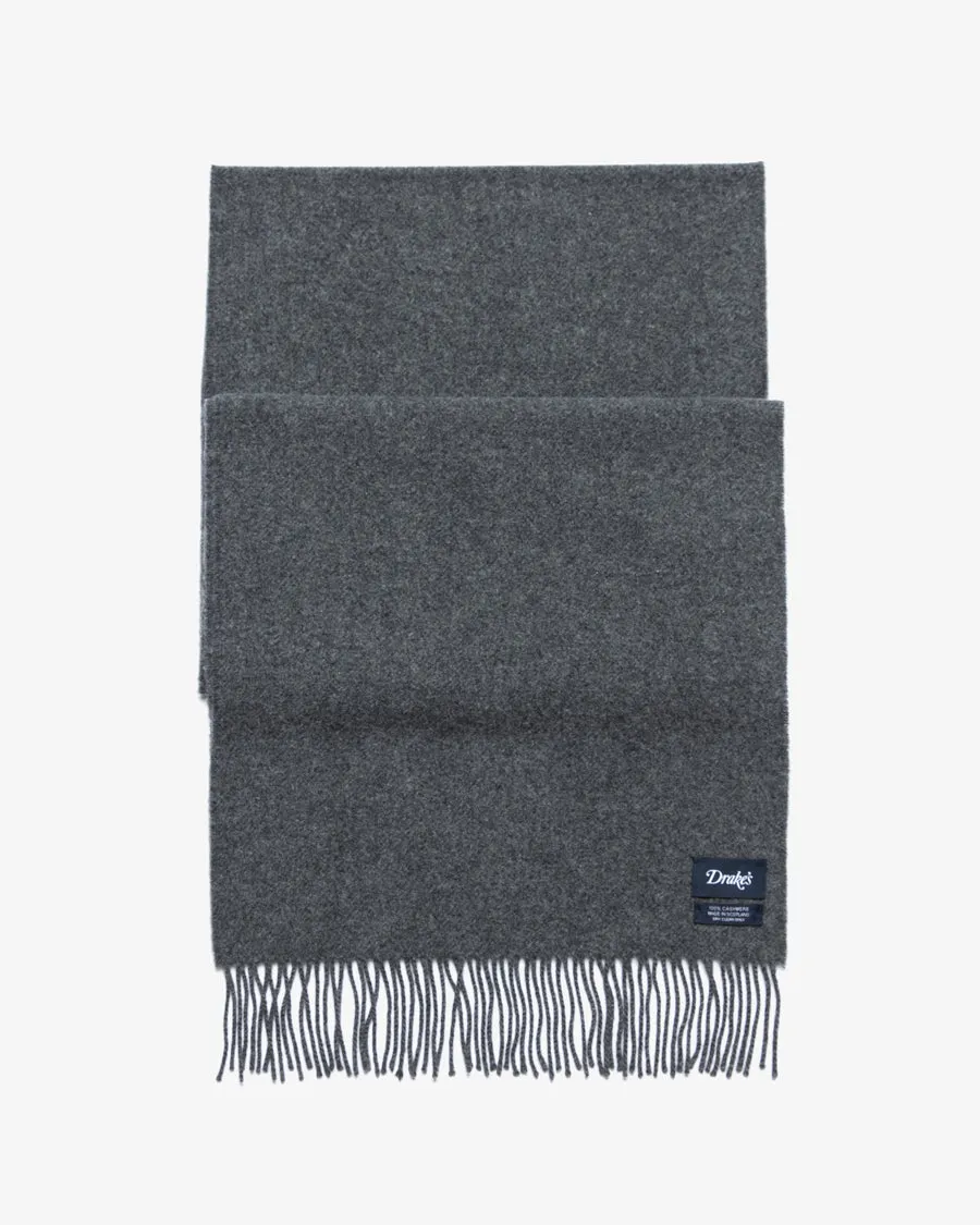 CASHMERE SCARF CHARCOAL