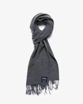 CASHMERE SCARF CHARCOAL