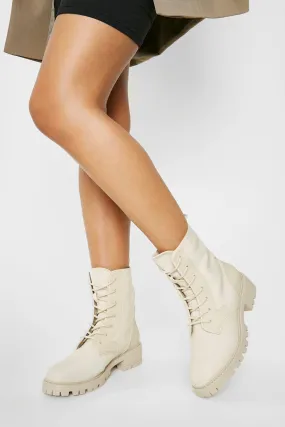 Chunky Rubber Combat Boots