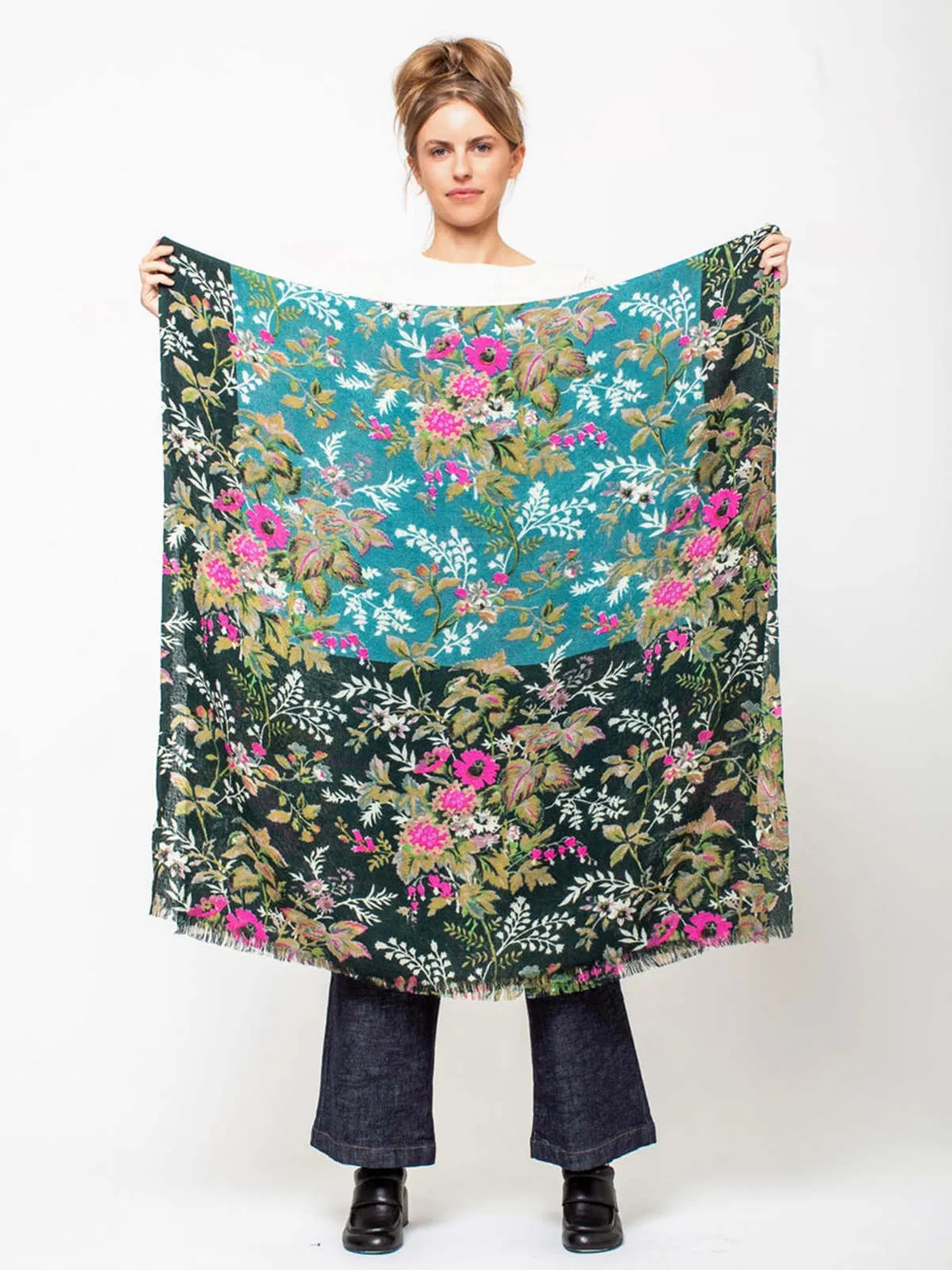 Classic Floral Scarf