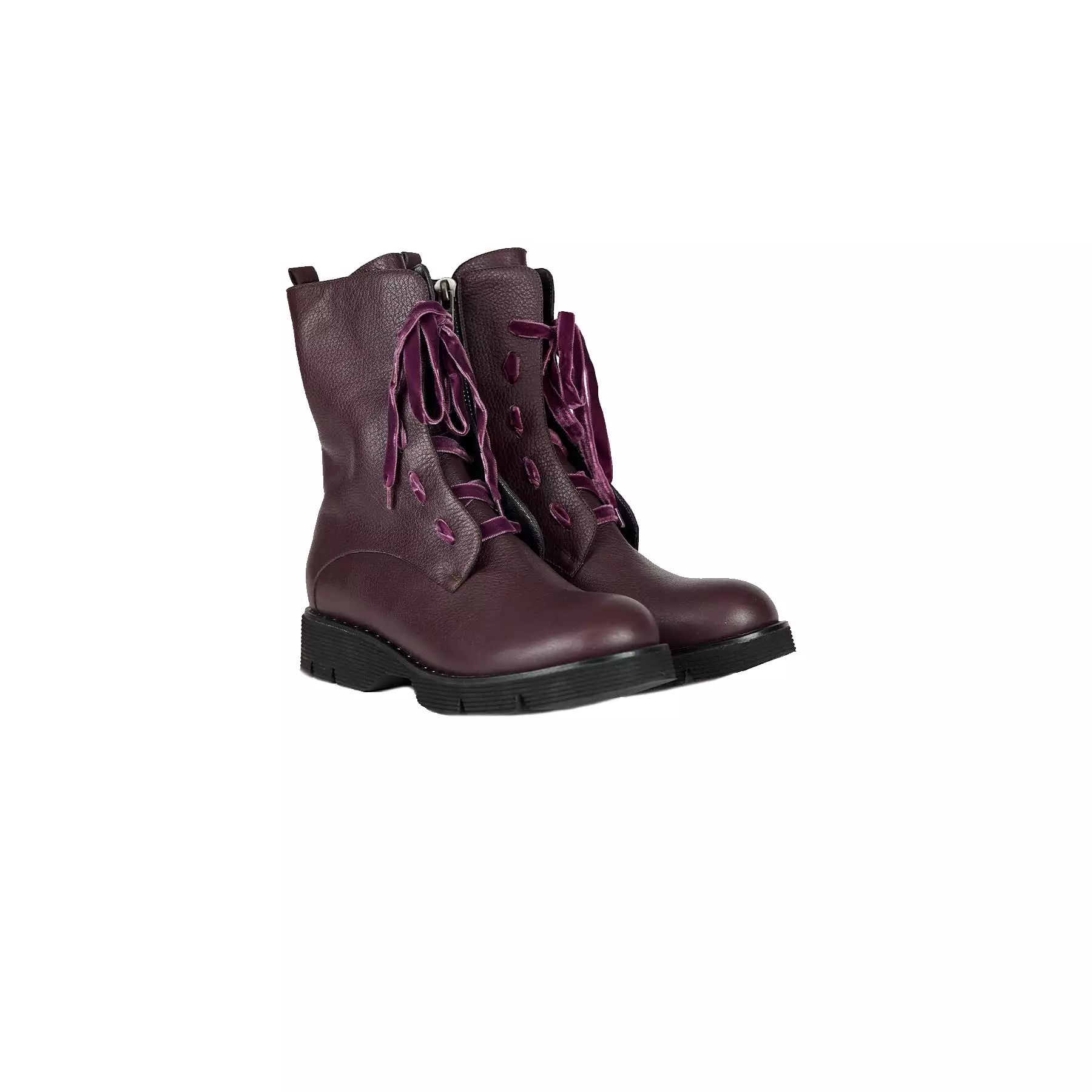 Combat Boot Cervo Burgundy