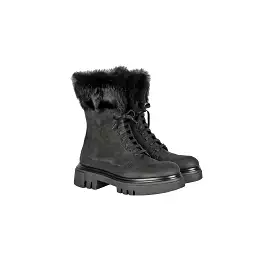 Combat Boot Grattato Black