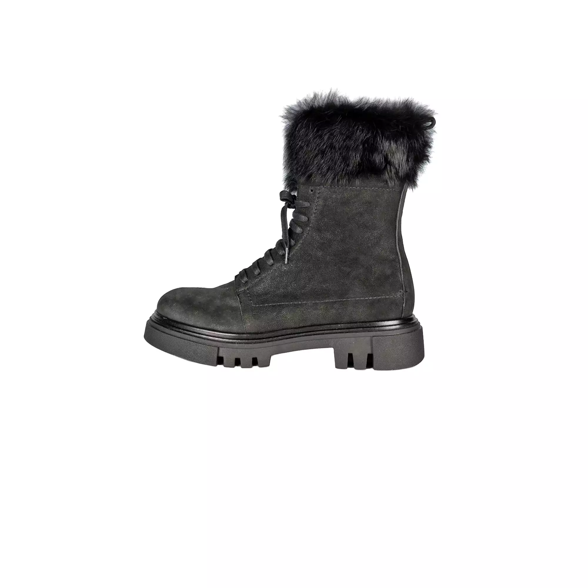 Combat Boot Grattato Black