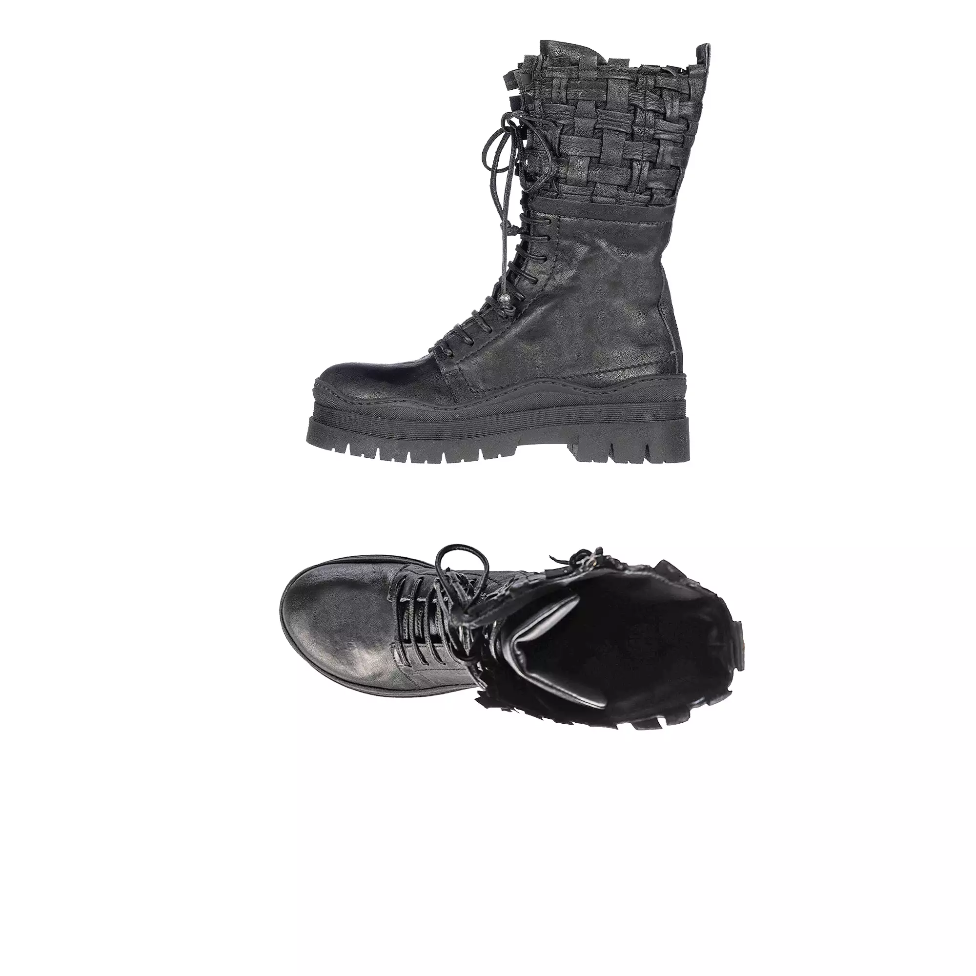 Combat Boot Intreccio Cesta