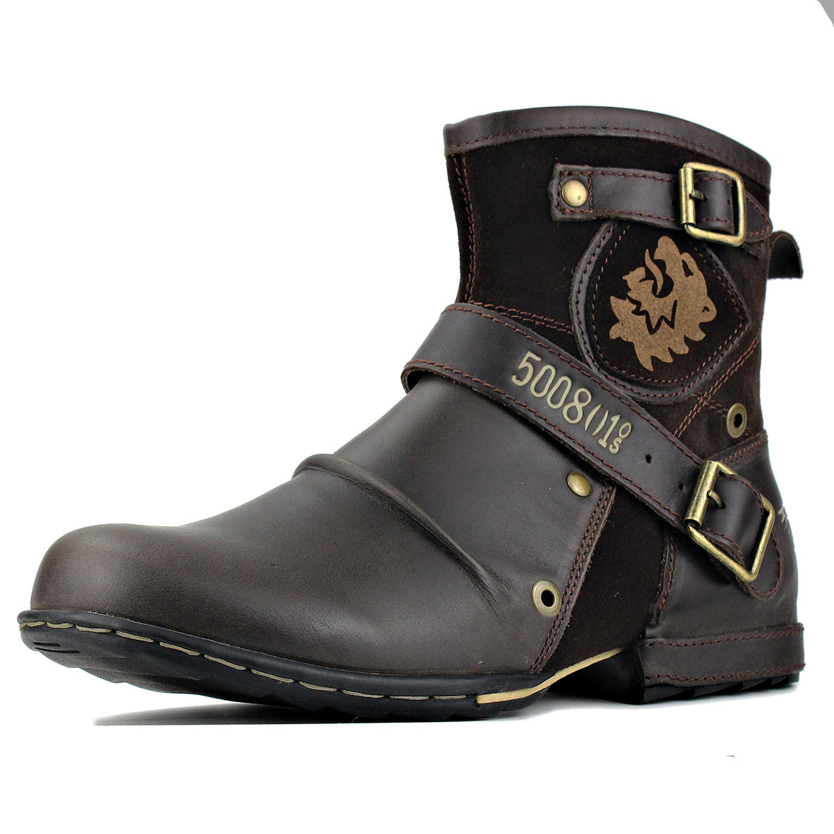 Combat Warm Genuine Leather Boots