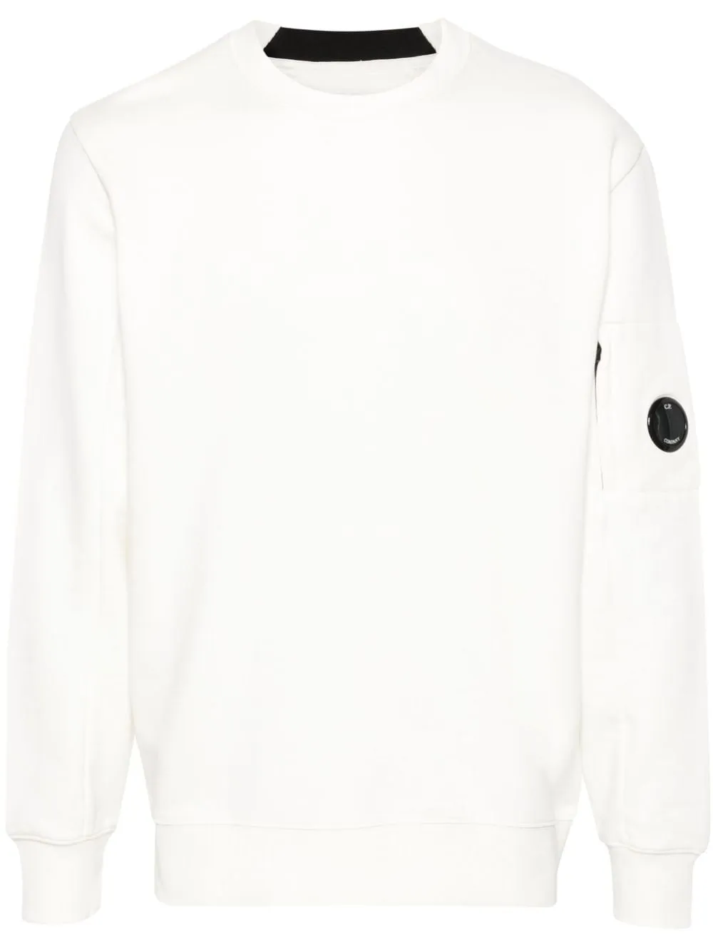 C.P. Company Sweat Diagonal raised fleece White