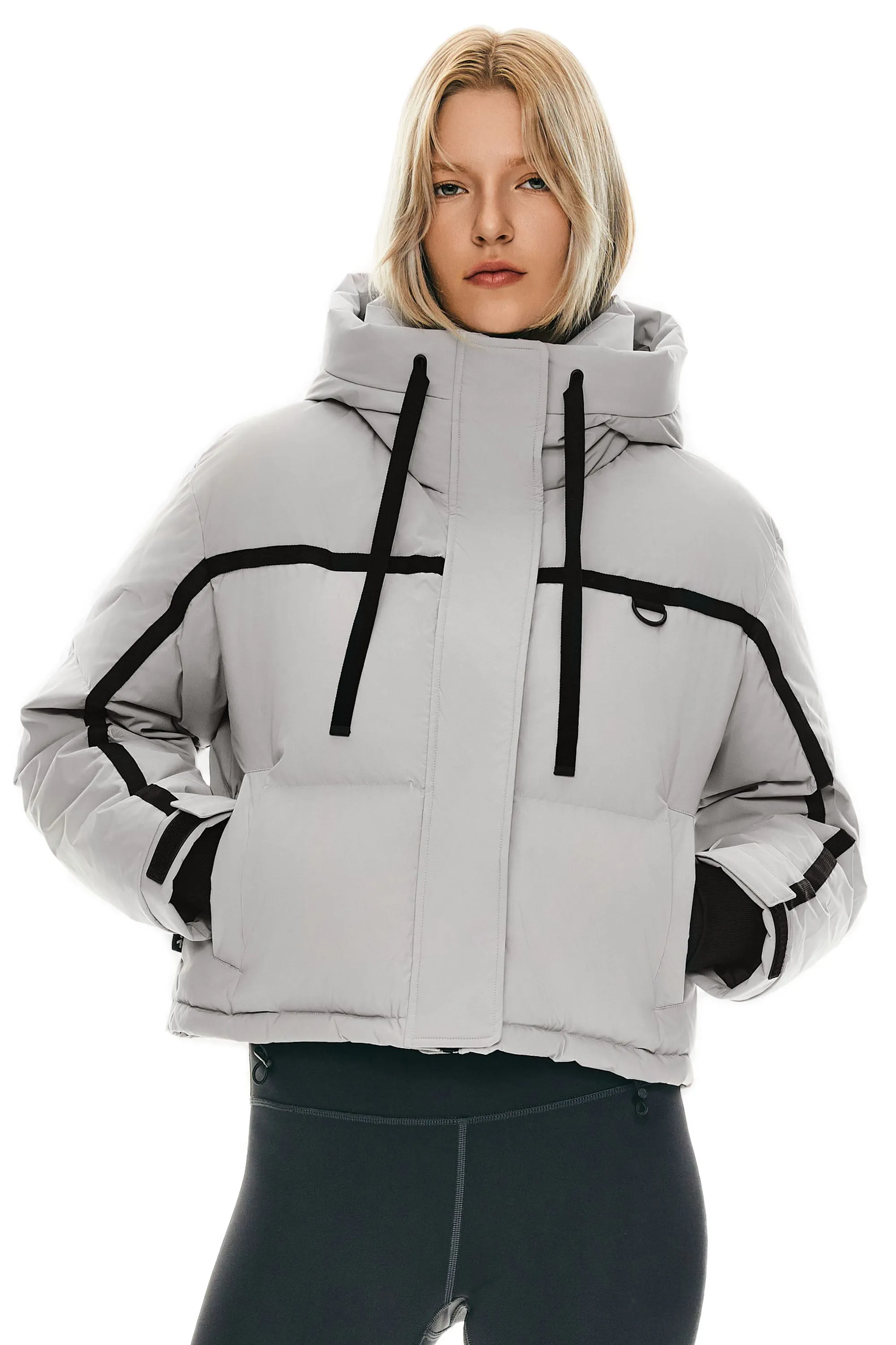 Cropped Quilted Puffer Jacket