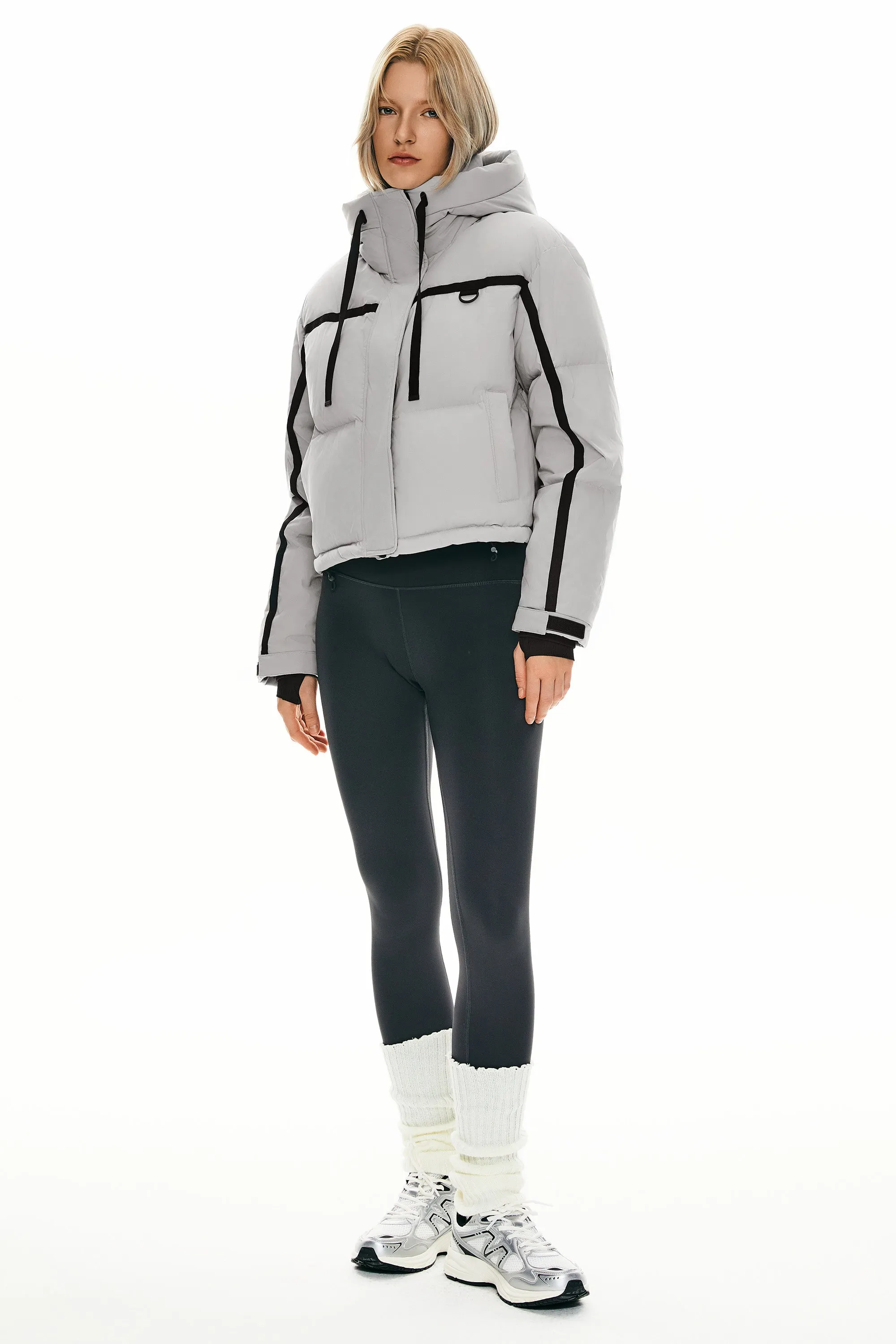 Cropped Quilted Puffer Jacket