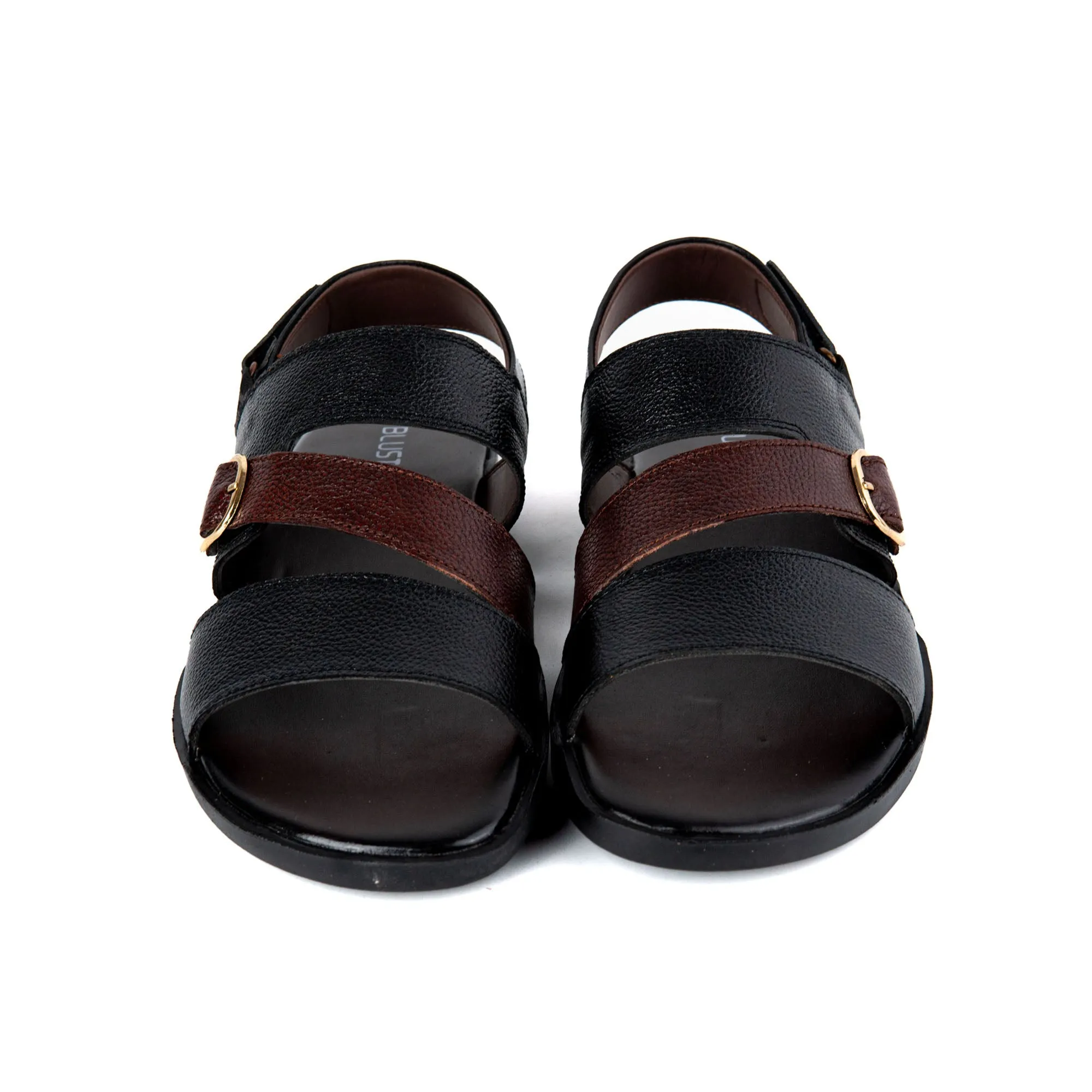 Cross Styled Men Leather Sandals