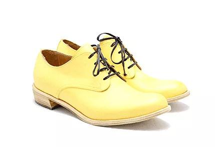 Derby Shoe | Yellow | Cordovan