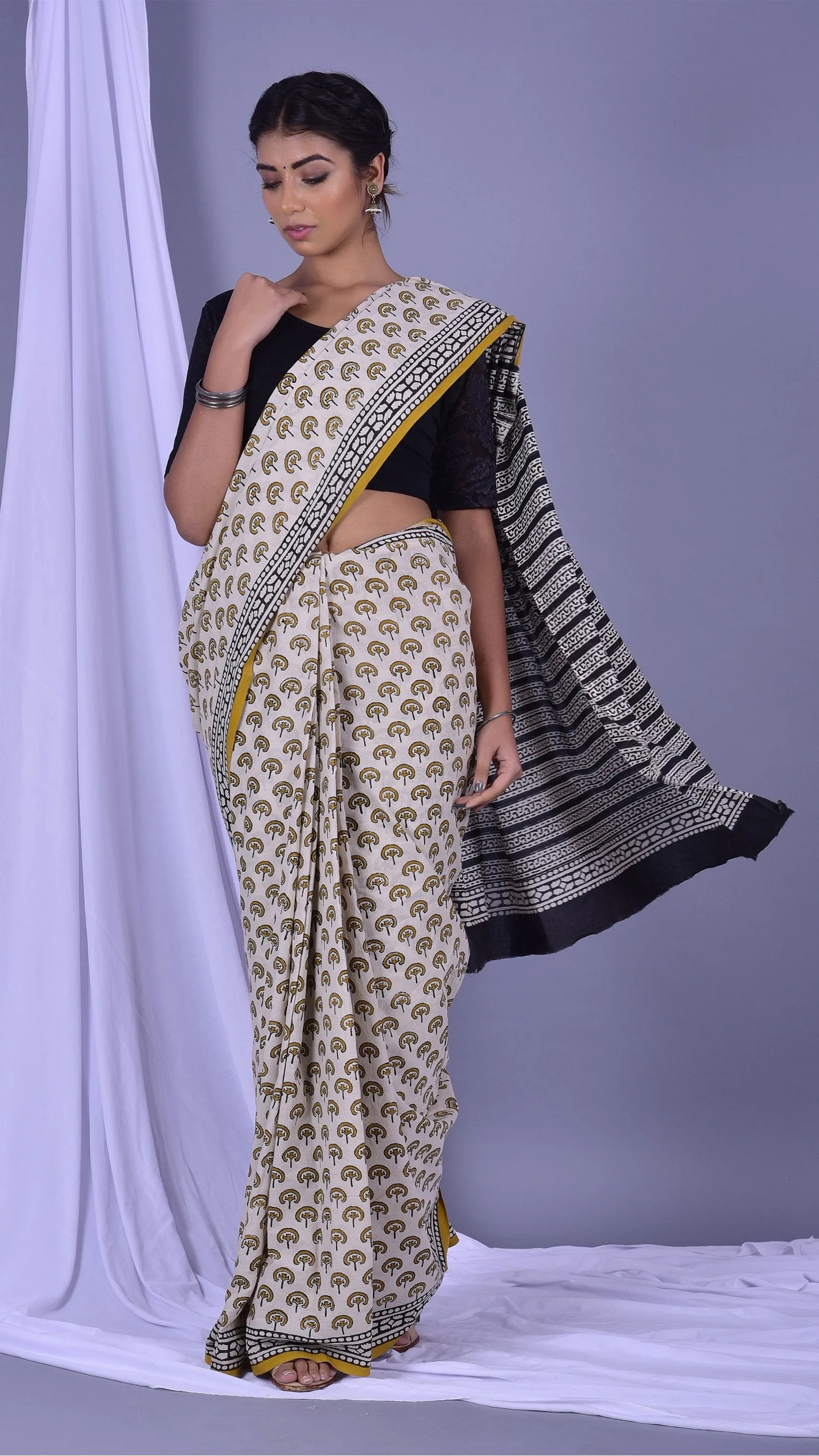 Designer Pure Cotton Mulmul Sarees (RMULSAR02)