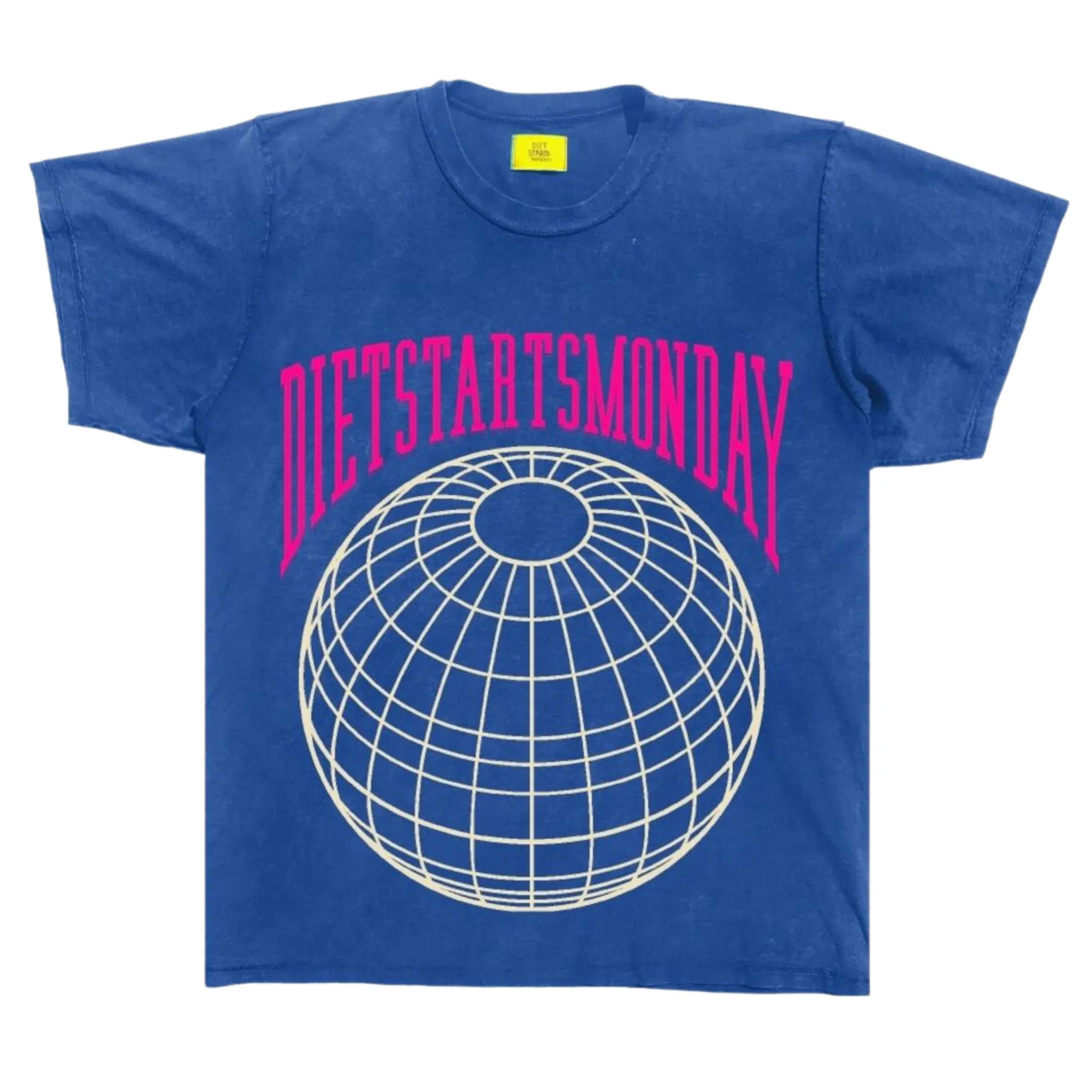 Diet Starts Monday Globe Tee (Blue)