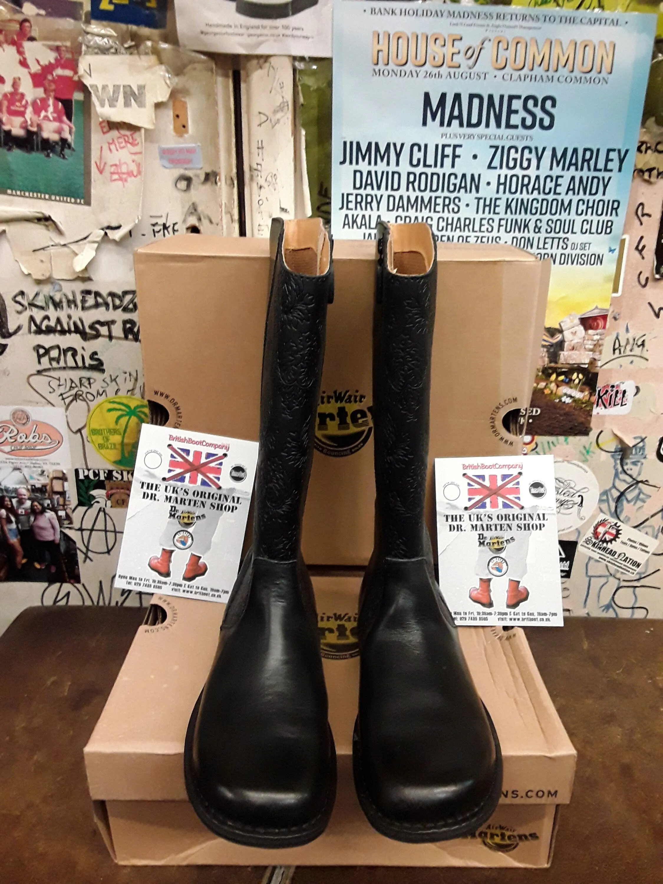 Dr Martens 3b33 Black Side Zip Boot Various Sizes