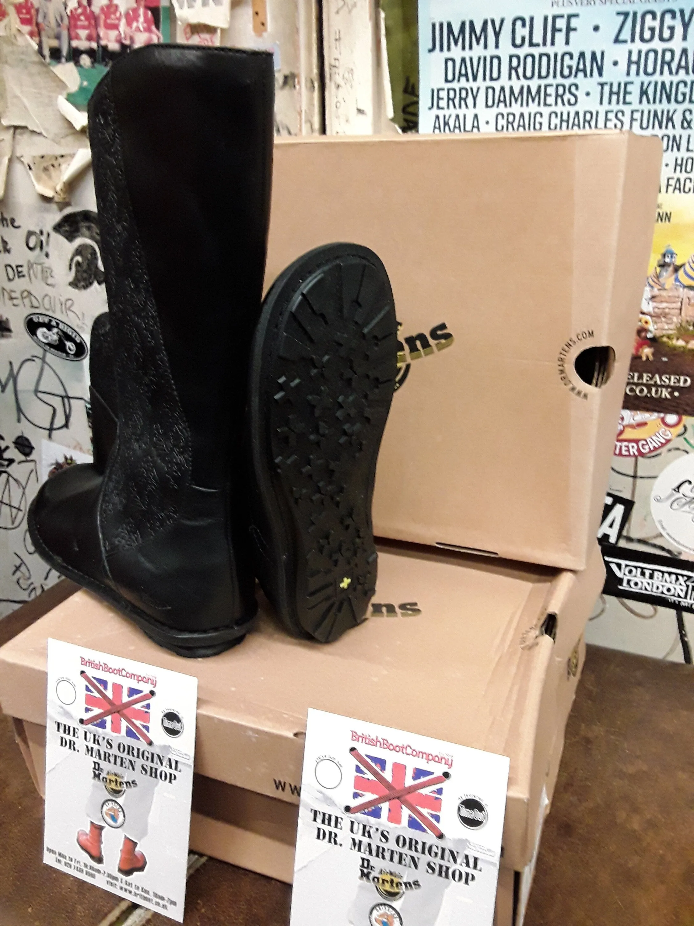 Dr Martens 3b33 Black Side Zip Boot Various Sizes