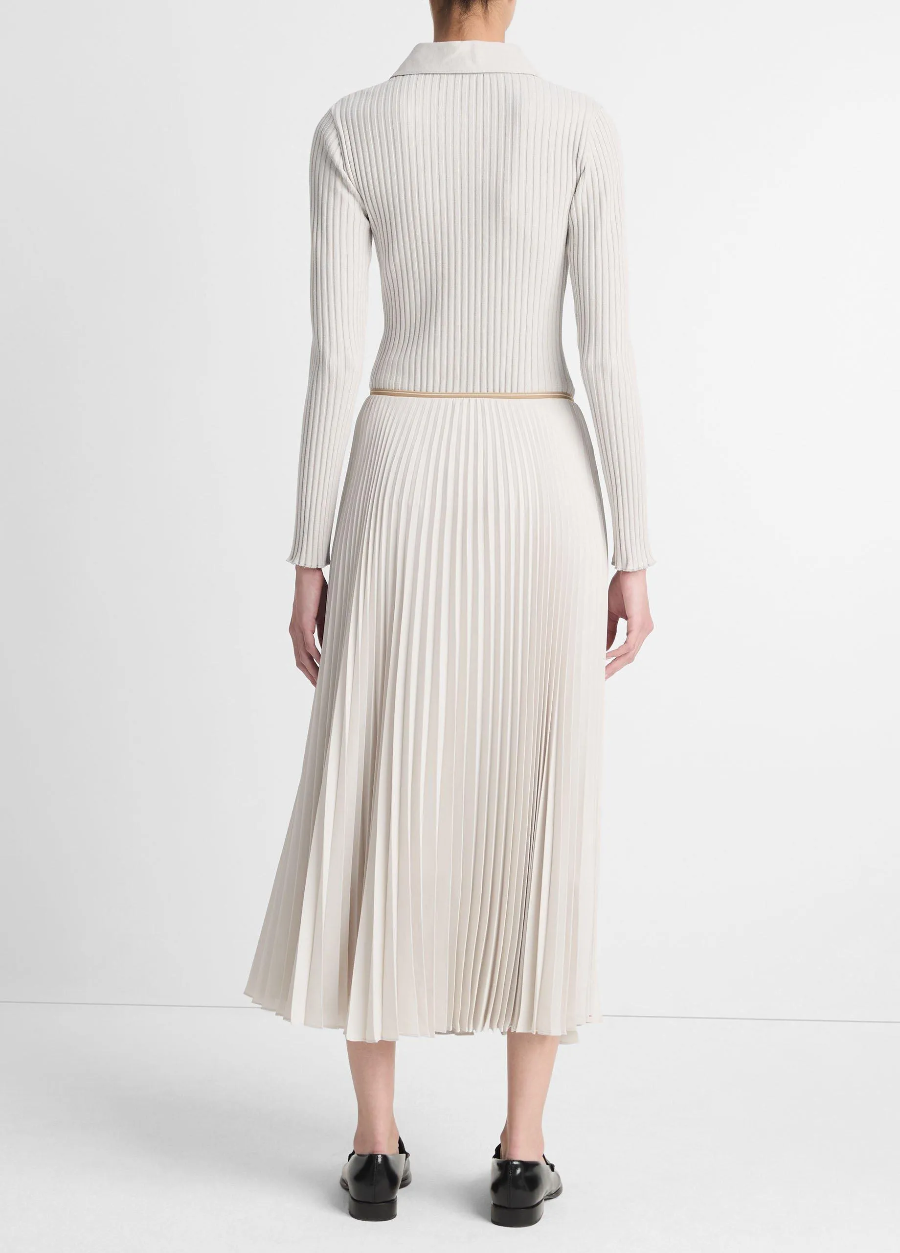 Draped Pleated Skirt