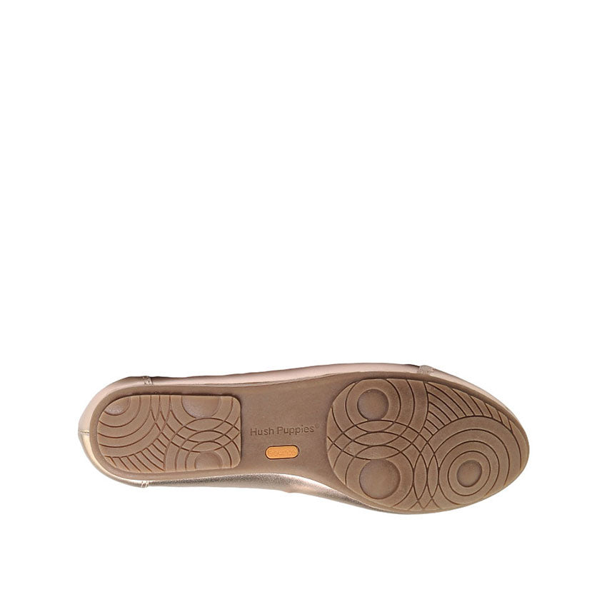 Ebony Vague Toe Cap Women's Shoes - Rose Gold Leather