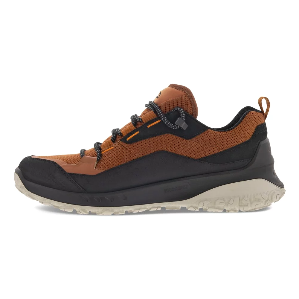 Ecco Men's ULT-TRN Waterproof Low Shoe - Black/Cognac