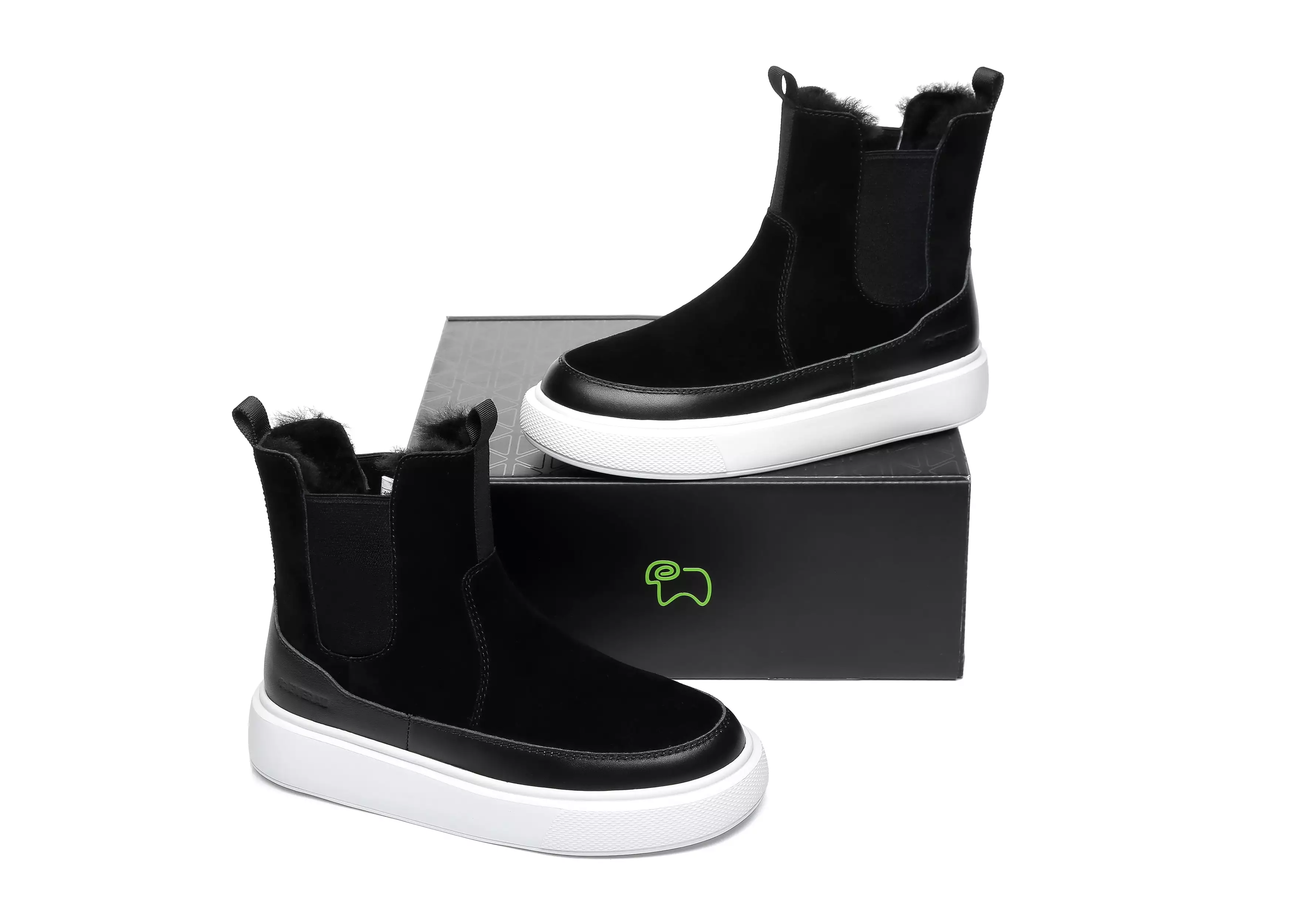 EVERAU Black Ankle Sneaker Women Futura