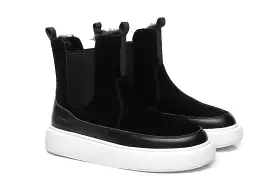 EVERAU Black Ankle Sneaker Women Futura