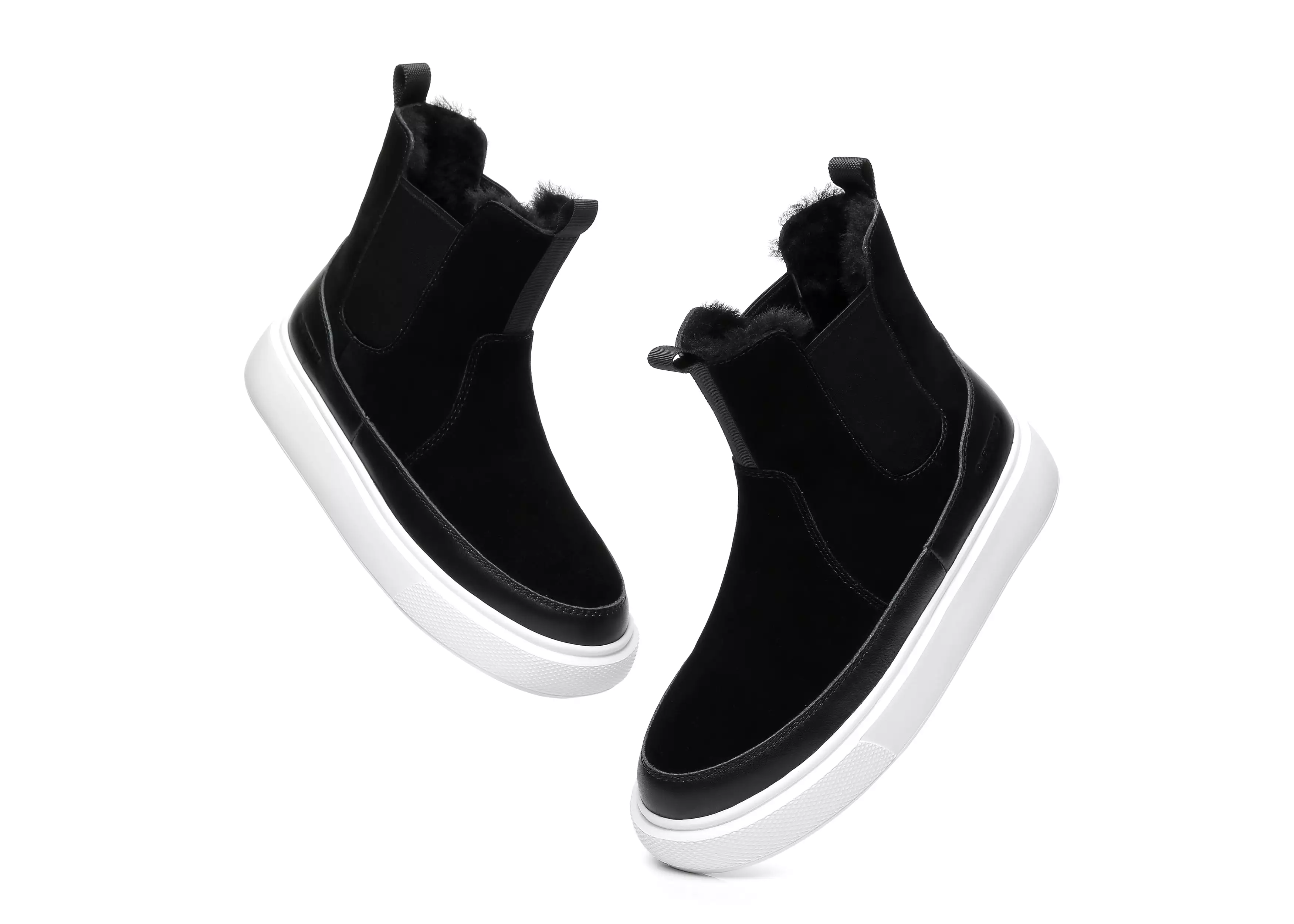 EVERAU Black Ankle Sneaker Women Futura