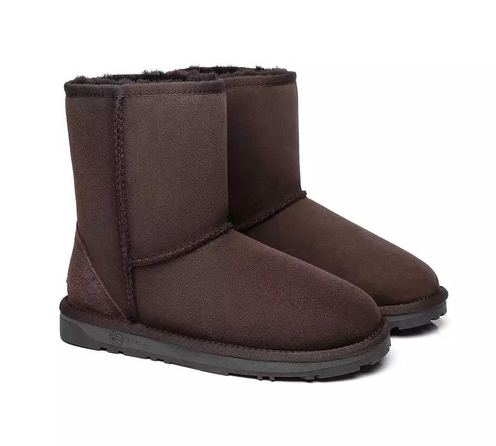 EVERAU Short Classic Sheepskin Boots